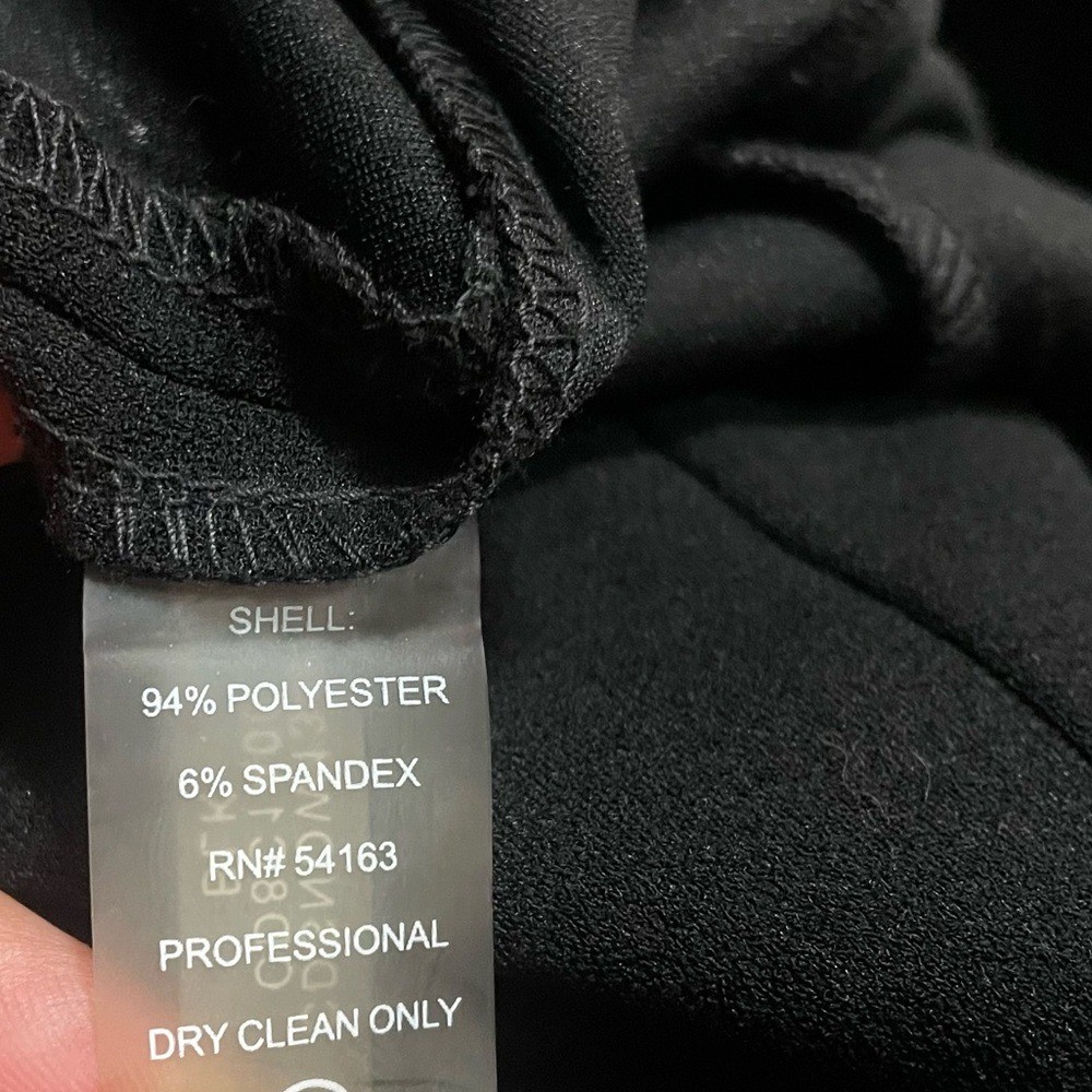 CALVIN KLEIN Black Sleeveless Sheath Dress Size 4 Office Evening Minimalist thumbnail 7