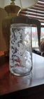 Vintage Anchor Hocking TANG Quart Pitcher Carafe Clear Glass with Etched Lilies