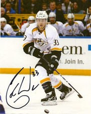 Nashville Predators Colin Wilson Signed Autographed 8x10 COA THREE