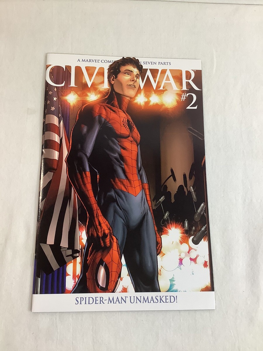 Civil War #2 Spider-Man Unmasked Variant | eBay