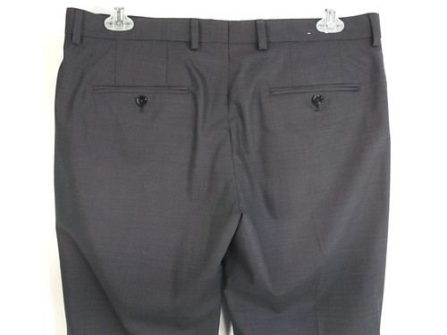 Traje Express Hombre Chaqueta 42R Gris Fotógrafo Ajustado Mezcla Lana Pantalones 34x32 - Imagen 17 de 24
