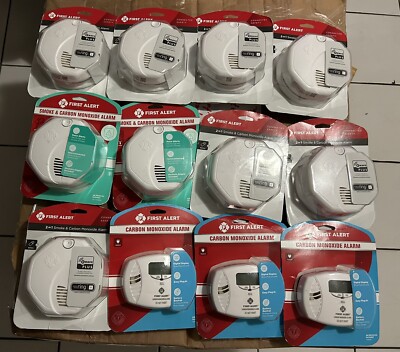 FIRST ALERT - Z-WAVE 2 IN 1 CARBON MONOXIDE SMOKE ALARM WORKS W/ RING 12-Pack