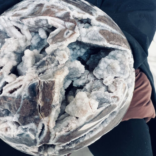 10,78 Pfund TOP Natürlicher Sphalerit Geode Quarz Kugel Handgeschnitzt Kristallkugel - Bild 4 von 13
