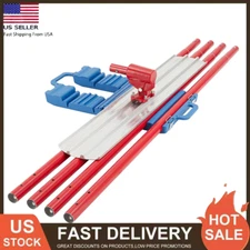 48"x8" Bull Float Aluminum Magnesium Concrete Float Trowel w/ 4 Handle & Bracket