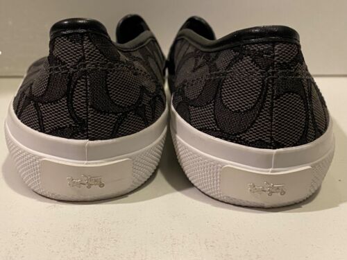 Coach Chrissy Outline Signature C Nap Slip-On Sneaker Black Smoke A00245 US 7.5M - Picture 14 of 18