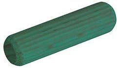 50 Holzdübel, geriffelt, vorgeklebt - Größe wählbar (6x30 mm)