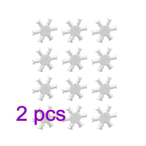 2 Pieces Snowflake Nail Child Mini Brads for Scrapbooking Christmas