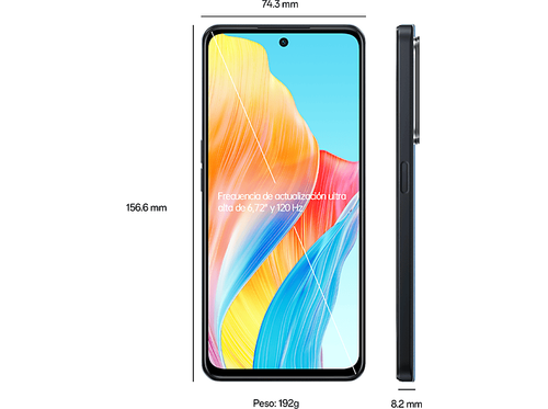 Móvil OPPO A98 5G, Cool Black, 256 GB, 8GB RAM, 6.72" Full HD+, 5G, 5000 mAh - Imagen 8 de 8