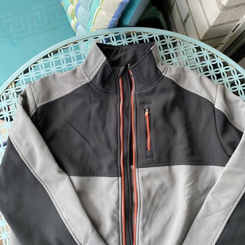 reebok soft shell boys xl jacket Black/gray - Picture 2 of 8
