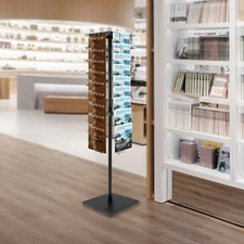 Rotated 360 Degrees Magazine News Rack Office Display Rack Organizer Stand Metal