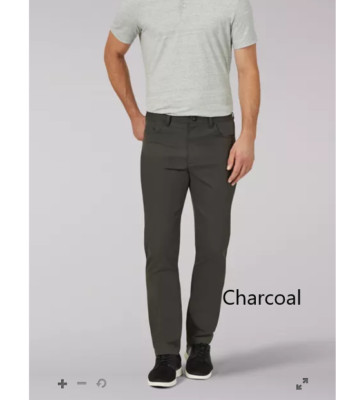 Lee Extreme Comfort MVP Straight Fit, Tapered Leg Pants, Charcoal 30/29 ...