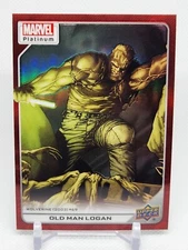 Old Man Logan Wolverine 2023 Upper Deck Marvel Platinum Red Rainbow Parallel 172