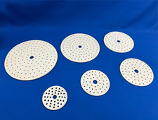 Exsikkator Platte 11 - 28 cm Porzellanplatte Lochplatte Laborporzellan Laborzube