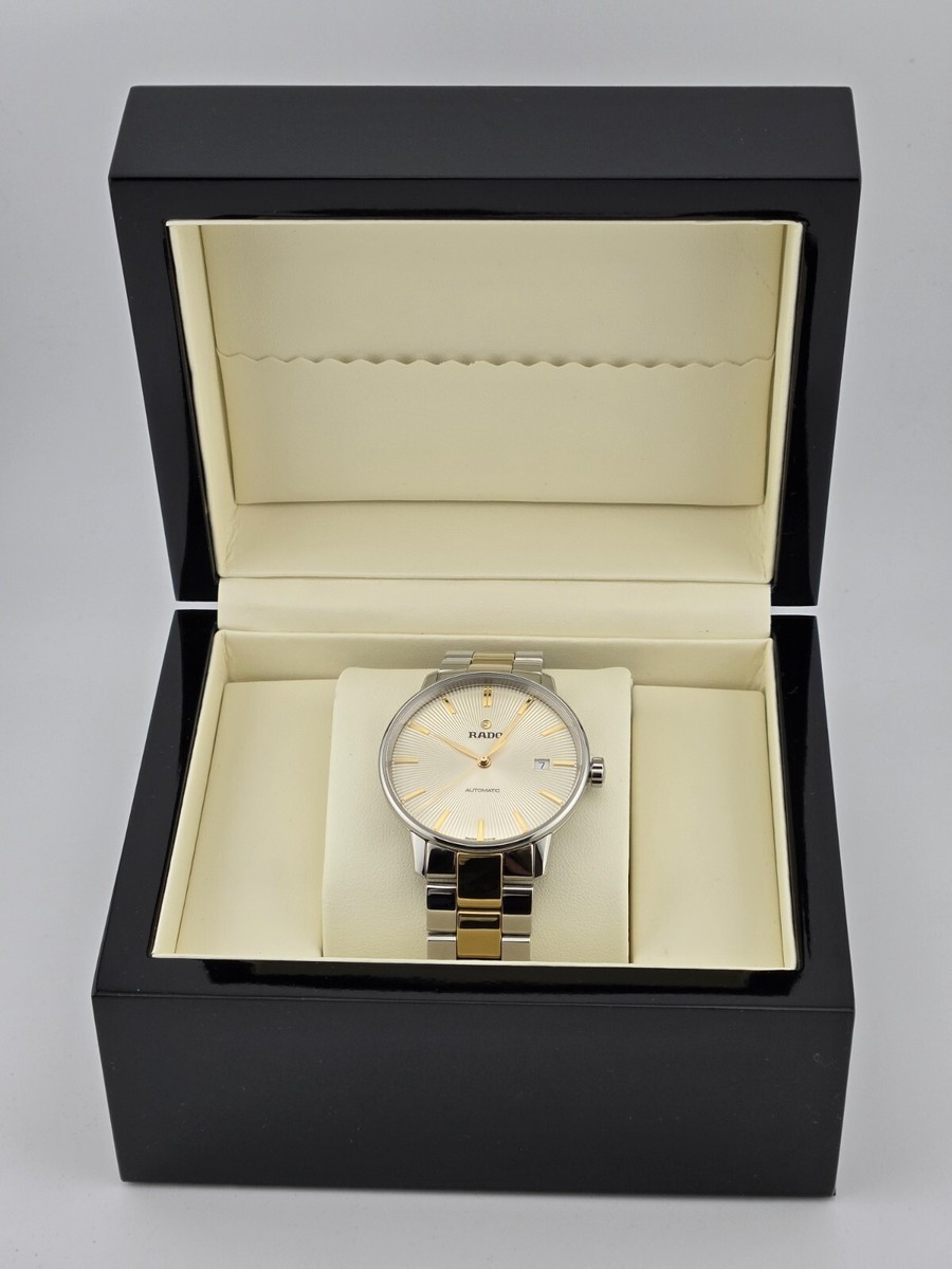 Rado Men's Coupole Classic Gold Accents Automatic Watch