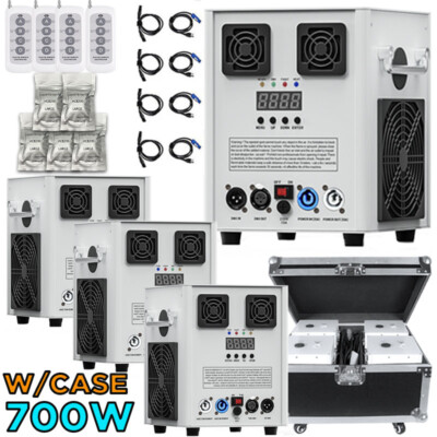 4X 700W Cold Spark Machine Firework Stage Effect DMX Wedding with Flight Case US