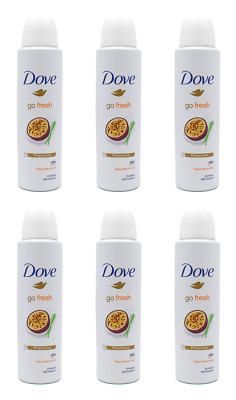 Dove go fresh Passionsfruchtduft Deo Spray Anti-Transpirant , 6x150ml EA203992