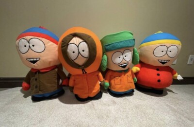 RARE LOT - South Park 2008 Nanco Plush - Stan, Kenny, Kyle, Eric