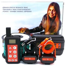 Remote 2- Dog Training Collar In-ground Electric Containment Fence System Combo