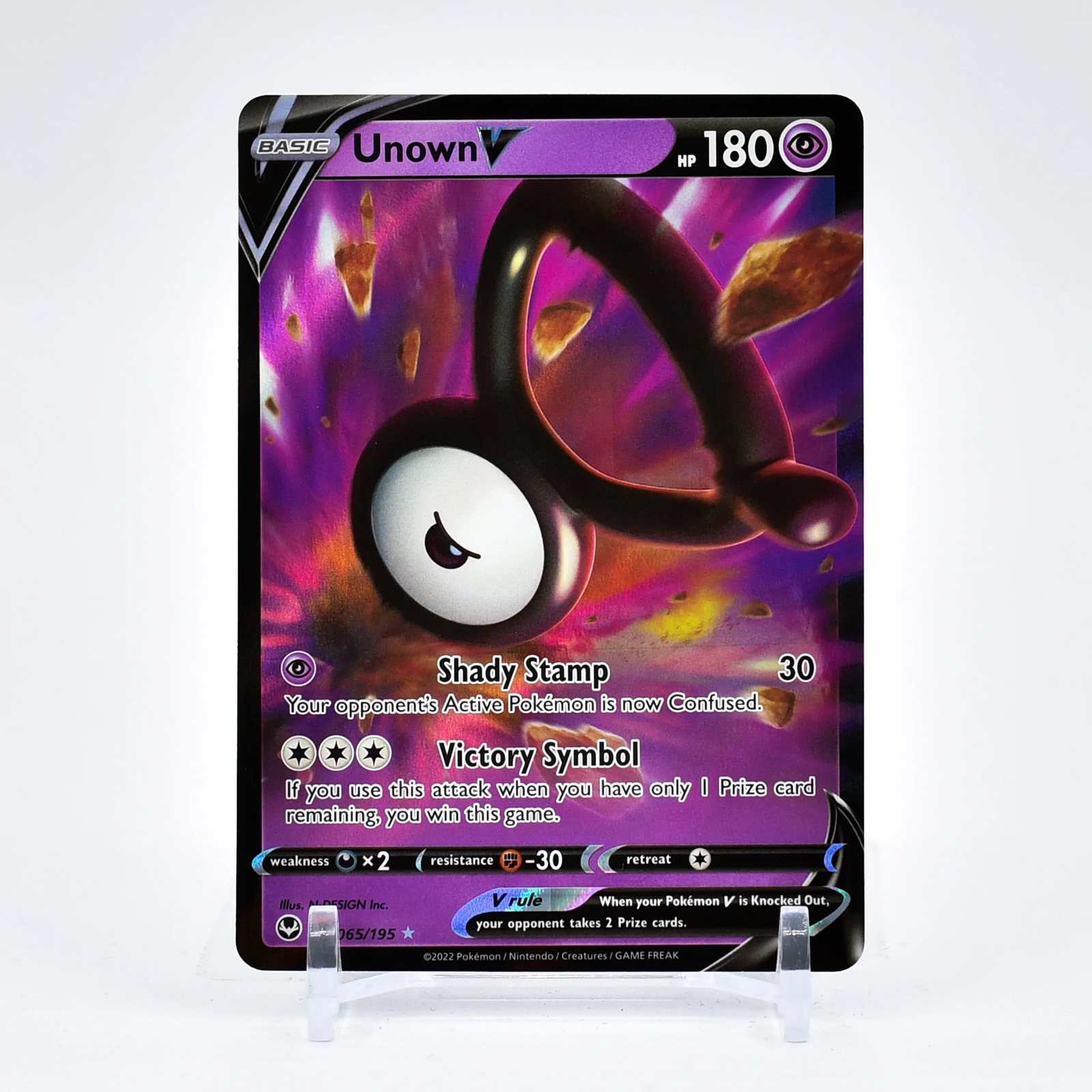 Unown V - Silver Tempest Pokémon card