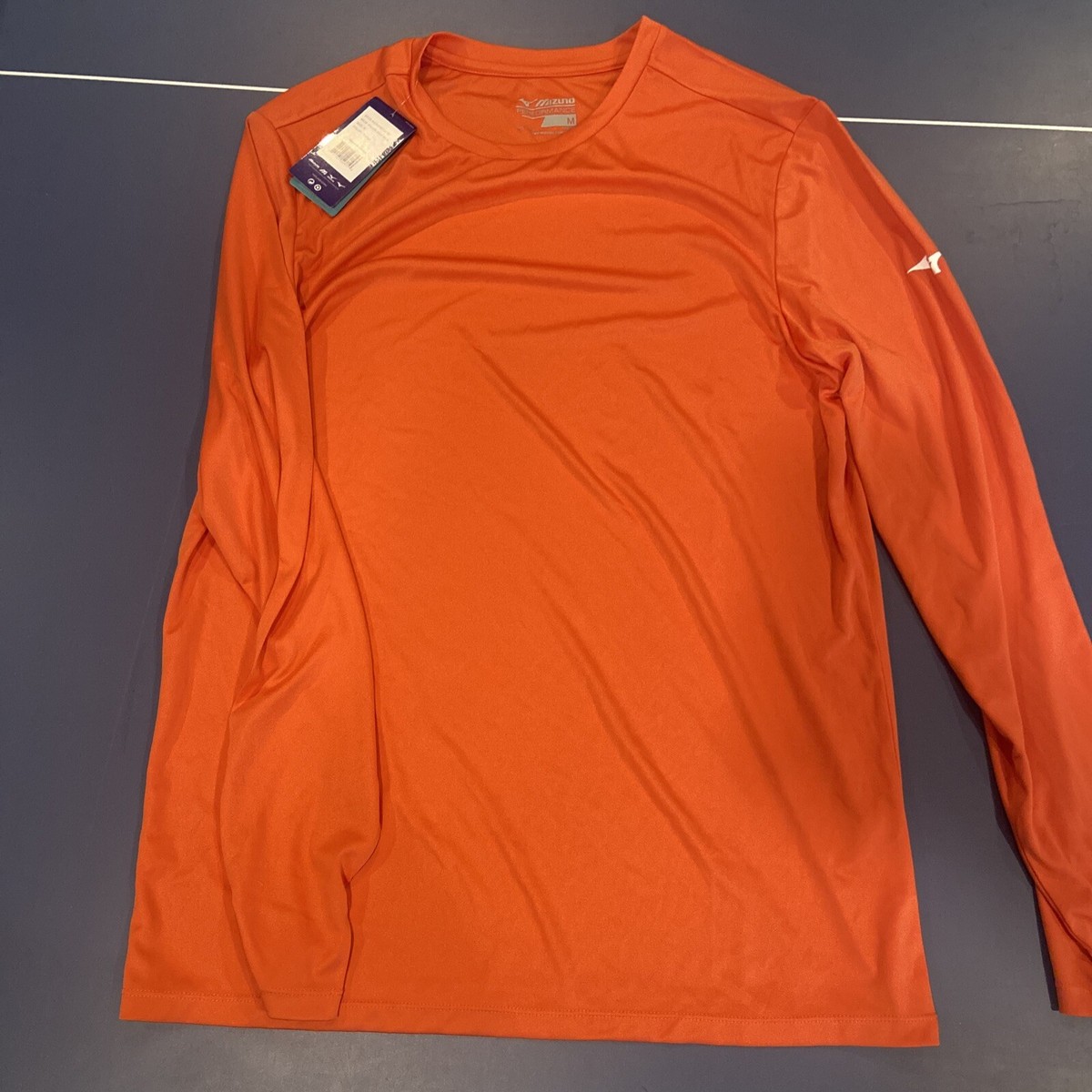 Mizuno Men NXT LS Tee (M) ORANGE | eBay