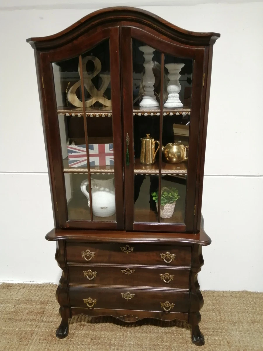 Vintage mahogany china on sale cabinet