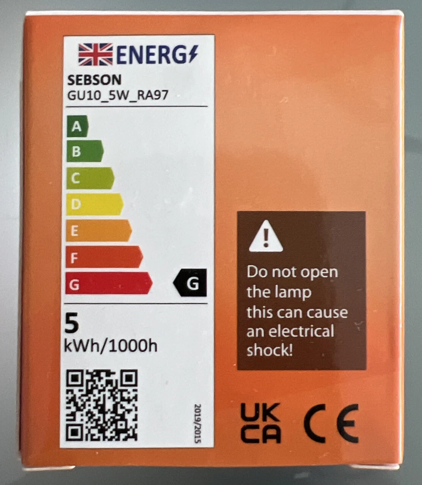 LED GU10 5W RA97 flimmerfrei 230V 420lm LED Leuchtmittel SEBSON warmweiß - Bild 3 von 4