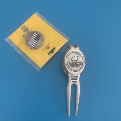Divot Repair Tool  Removable Magnetic Ball Marker and Hat clip CMC golf