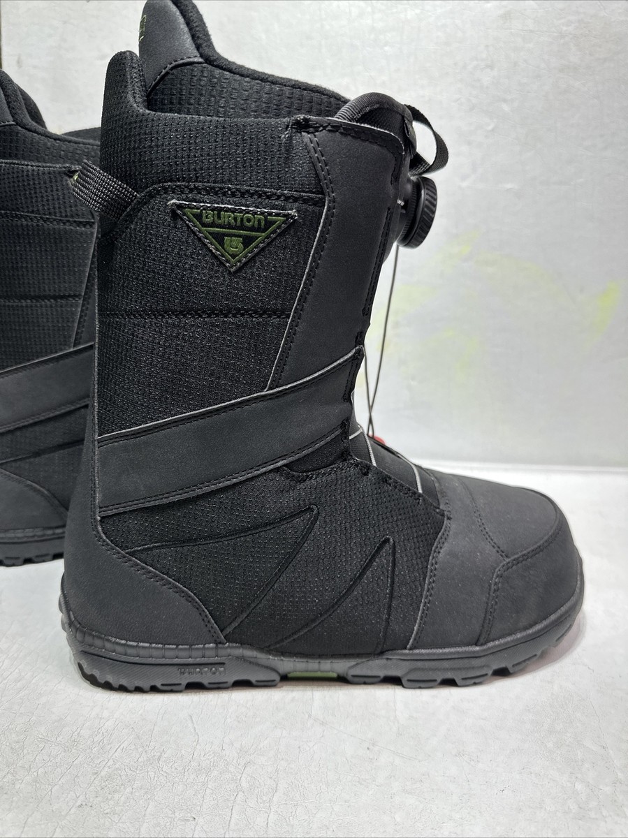BURTON HIGHLINE MEN'S SIZE 8 BLACK BOA IMPRINT 1 SNOWBOARD BOOTS
