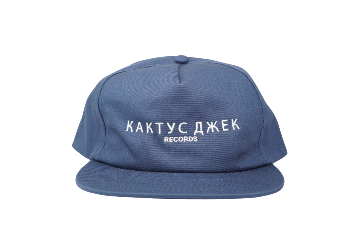Travis Scott Cactus Jack Russian Snapback Hat Navy (93665-0079