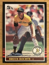 1985 Donruss Bruce Bochte Baseball Card #253 Athletics 1B Mid-Grade VG O/C