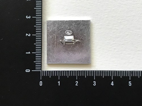 Pin Badge Moscow Exhibition of Cinema Photo Equipment 1971 Blue Eye Vintage Oeil - Picture 3 of 3