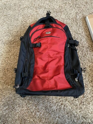 Victorinox Swiss Army E-motion 360 Black & Red 22" Wheeled Backpack Luggage - Picture 4 of 7