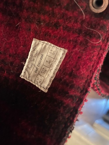 woolrich stivali a quadri a coda di rondine uomo taglia 8,5 marroni stringati fantasia tessuto a quadri - Foto 5 di 7
