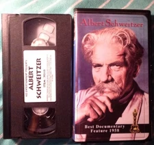 Albert Schweitzer Documentary (VHS Clamshell) Digitally Remastered