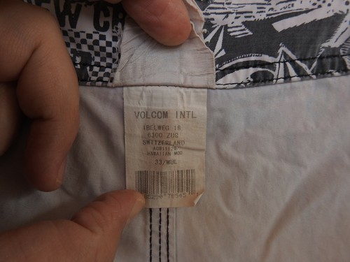 VOLCOM Board Shorts Hawaiian Mod Swim Beach Short Pants W34 - Picture 8 of 8
