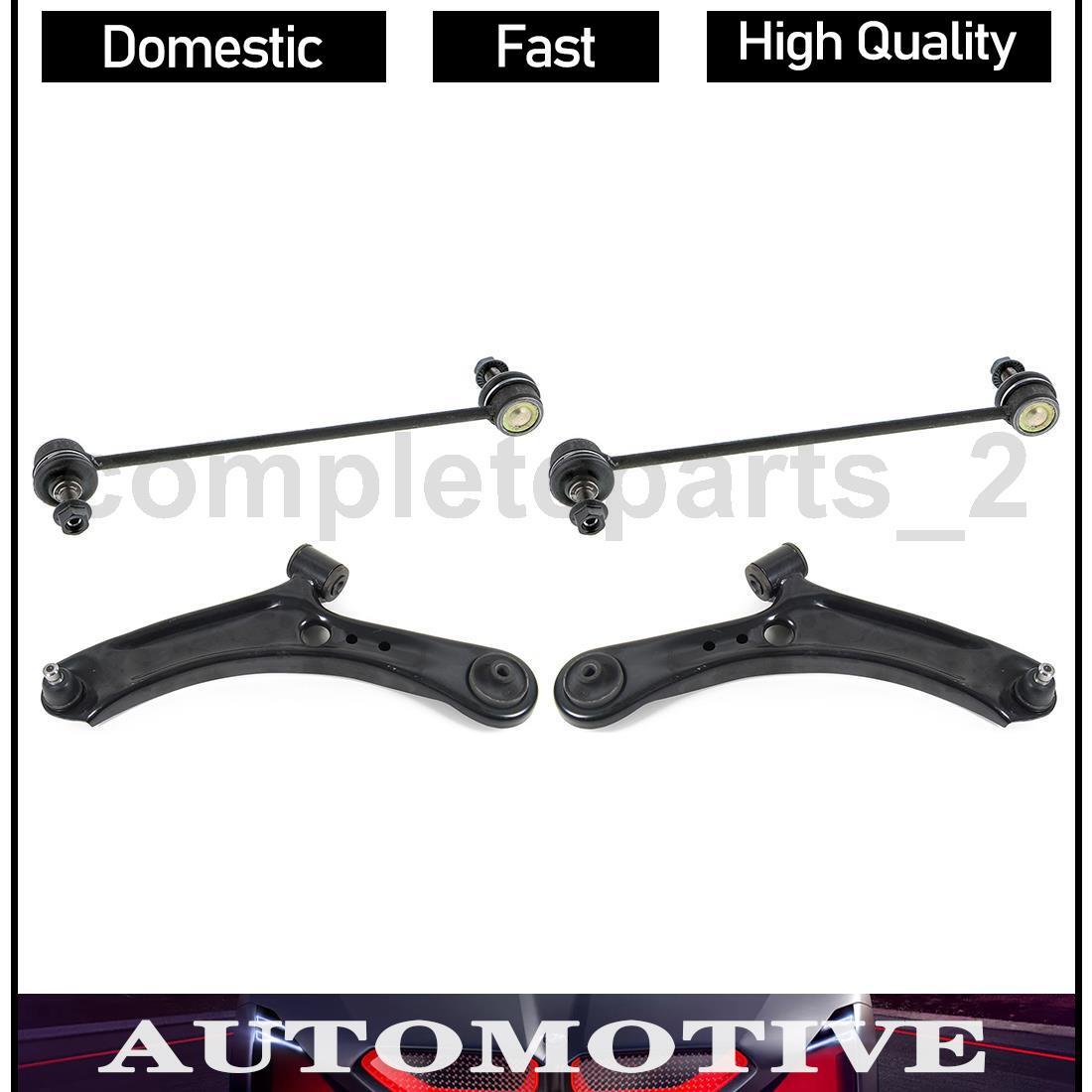 4 Front Lower Control Arm and Ball Joints Sway Bar Link Kit For Suzuki