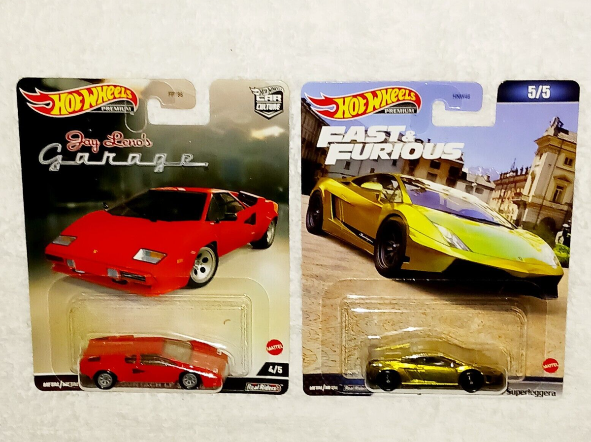 Hot Wheels LENO's GARAGE Lamborghini Countach LP 5000 QV & Fast