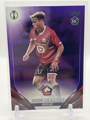 23/24 Topps Chrome UCC Ignacio Miramon RC Purple Refractor /299 Lille
