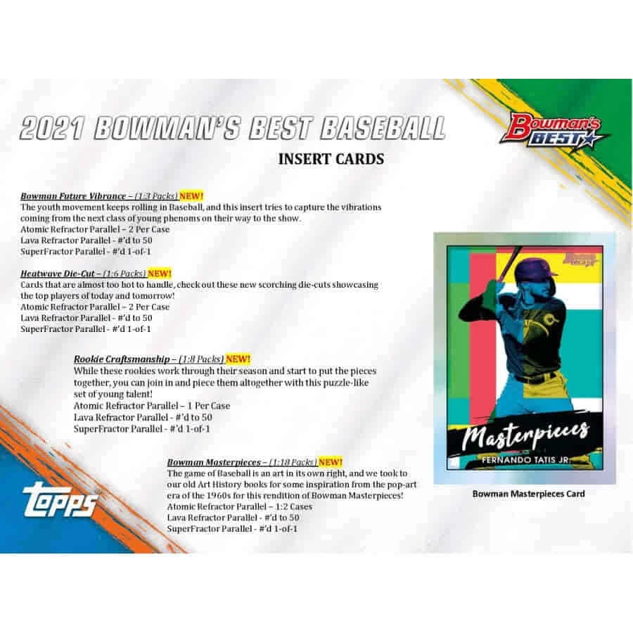 2021 Bowman's Best Baseball Hobby Box Factory Sealed 21TOBBB - Image 3 of 4