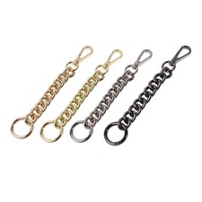 Metal Bag Chain Handbag Strap Extender with Buckles for Crossbody Purse Bags