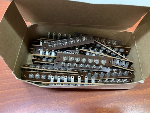 **25-PCS Cinch 17-7 Terminal Strip 7 Position Screw Feed-Through Solder Lugs