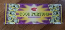 Hem GOOD FORTUNE incense Sticks 6x20ct India  (Box 120ct)