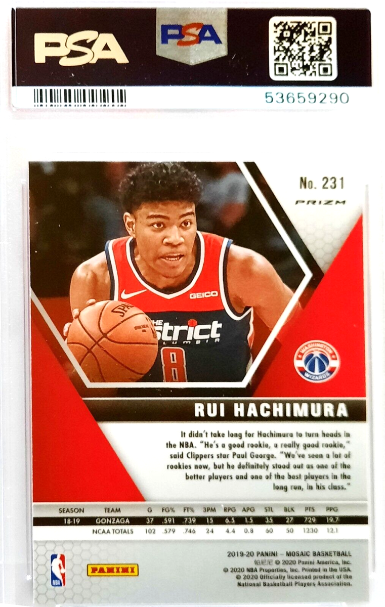 その他 2019 Rui Hachimura Mosaic #231 PSA 10 Rui Hachimura 2019 Panini Mosaic Pink Camo #231 PSA 10 - LA