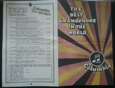 COLUMBIA THE BEST GRAMOPHONE DESIGNS BOOKLET **((SEE DESCRIPTION FOR DETAILS))**