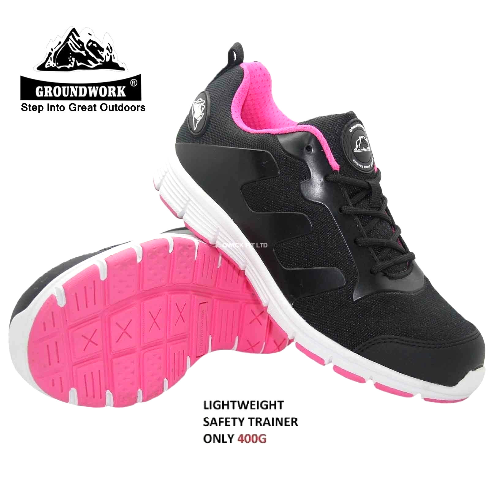 LADIES GROUNDWORK LIGHTWEIGHT WOMENS SAFETY TRAINERS STEEL TOE CAP WORK BOOTS SZ eBay