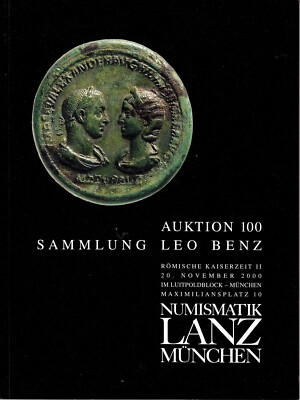 FITZ Katalog Lanz Auktion 100 Sammlung Leo Benz München Dominat Severer ^FIM2
