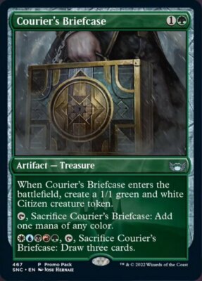 1x Courier's Briefcase - Foil - Dark Frame Promo MTG - Streets of New Capenna -