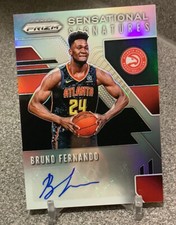 2019-20 Panini Prizm🔥BRUNO FERNANDO🔥RC Auto Silver Prizm Atlanta Hawks NRMT 💎