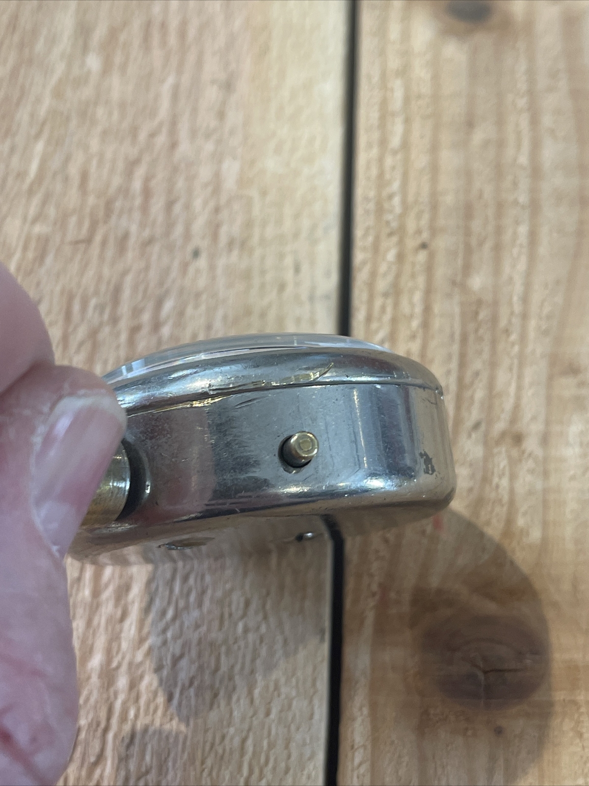 Original 1928 Model A Ford Tire Gauge Dial Has Fallen Off Inside You