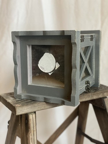 Metal And Wood Lantern Rustic Farmhouse Style - Picture 7 of 7